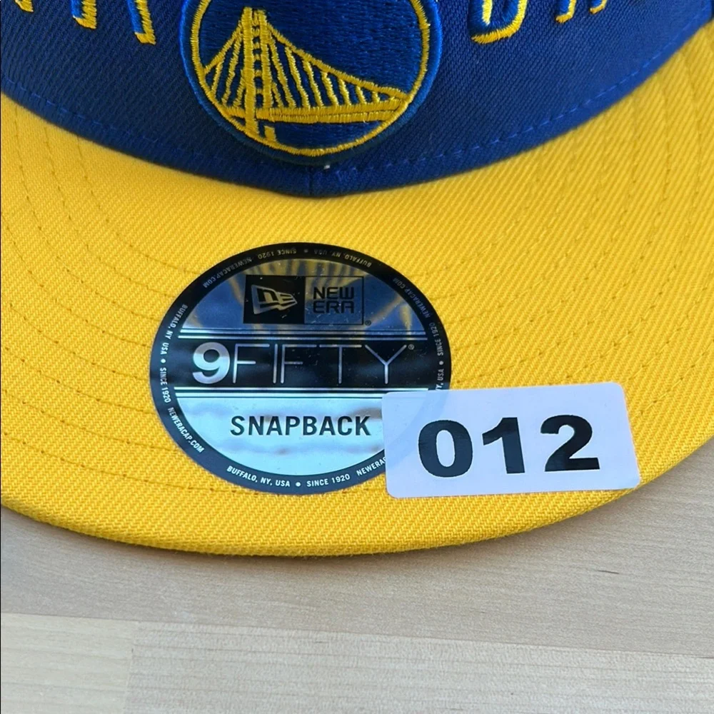 New Era 9FIFTY Golden State Warriors Snapback Hat Blue Yellow NBA Cap
